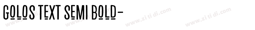 Golos Text Semi Bold字体转换